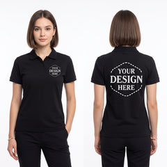 Custom Logo Polo Shirt, Front and Back Logo Design, Company Uniform for Staff, Business Team Apparel, Church Groups and Golf Event Polo