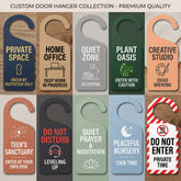Custom Door Hanger, Personalized Doorknob Sign, PVC Door Knob Hanger Sign, Do Not Disturb, in Session, in a Meeting, Please Knock