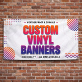 Custom Vinyl Banner 13oz Personalized Business Advertising Banner, Waterproof UV Resistant Indoor Outdoor Event Birthday Banner