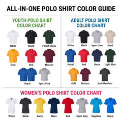 Custom Logo Polo Shirt, Front and Back Logo Design, Company Uniform for Staff, Business Team Apparel, Church Groups and Golf Event Polo
