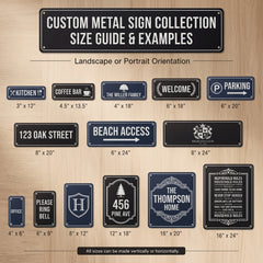 Custom Metal Sign with Text, Personalized Aluminum Sign for Home Business Events, Custom Wall Decor, Home Wall Plaque, Housewarming Gift