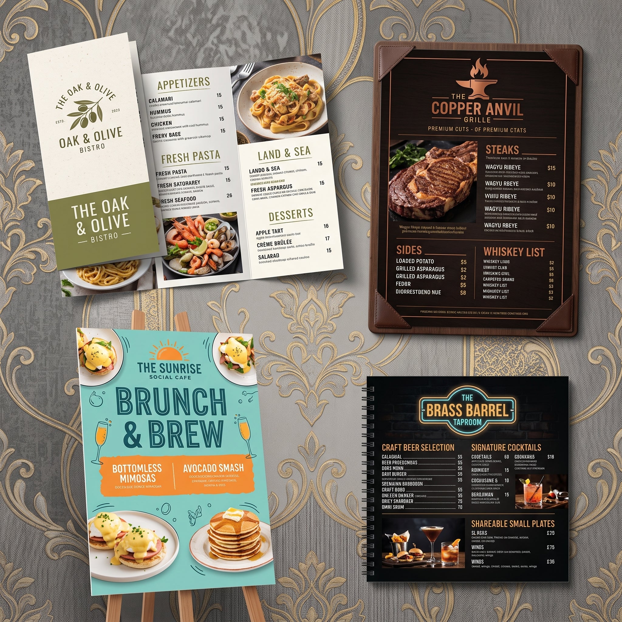 Custom Restaurant Menu Card Printing Services – High Quality & Fully Customizable Layouts