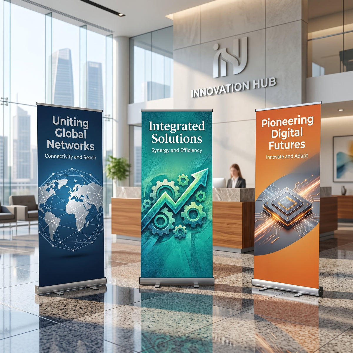 Custom Retractable Banner Stand, Personalized Roll Up Banner, Event Business Display Sign, Promotional Marketing Banner for Trade Shows