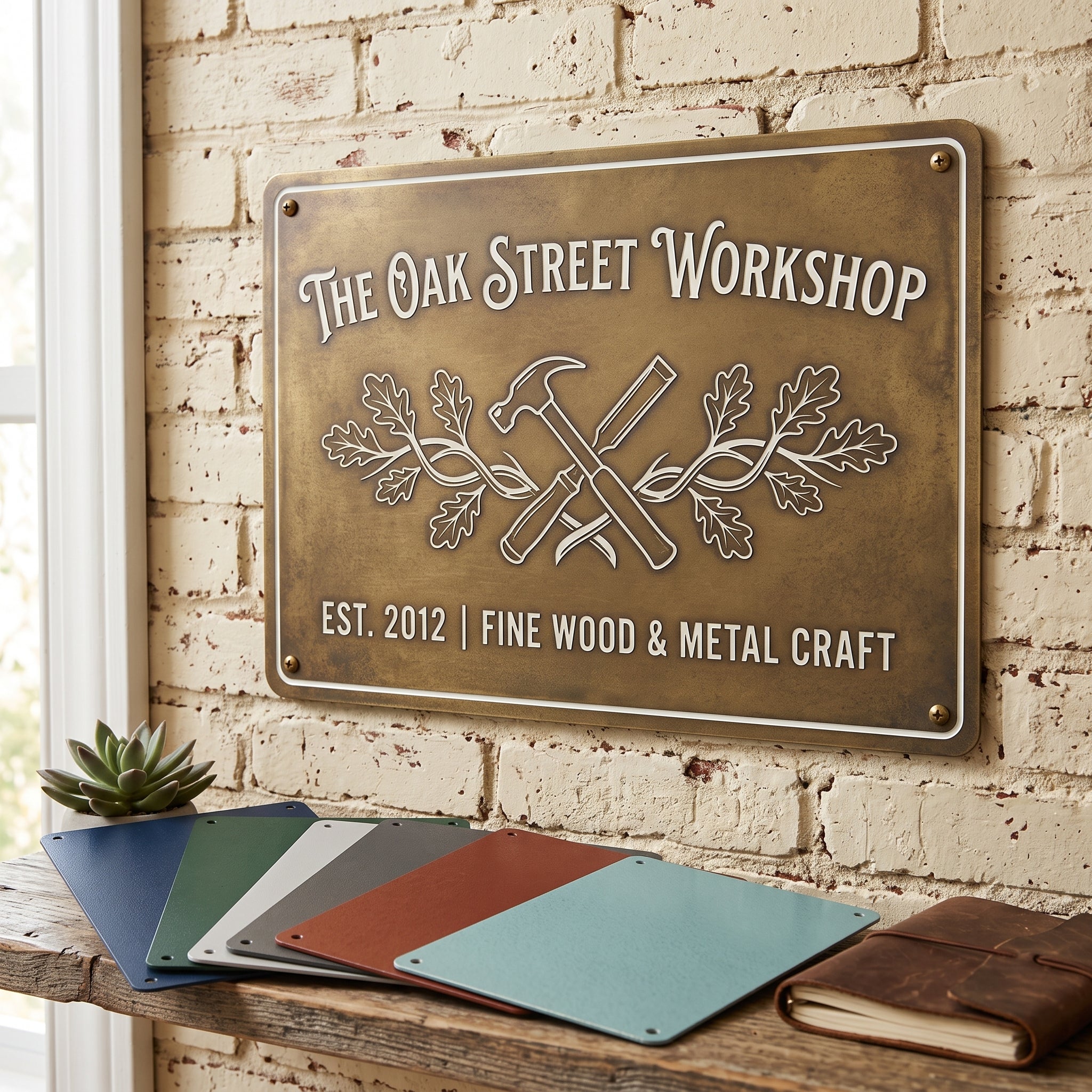 Custom Metal Sign with Text, Personalized Aluminum Sign for Home Business Events, Custom Wall Decor, Home Wall Plaque, Housewarming Gift