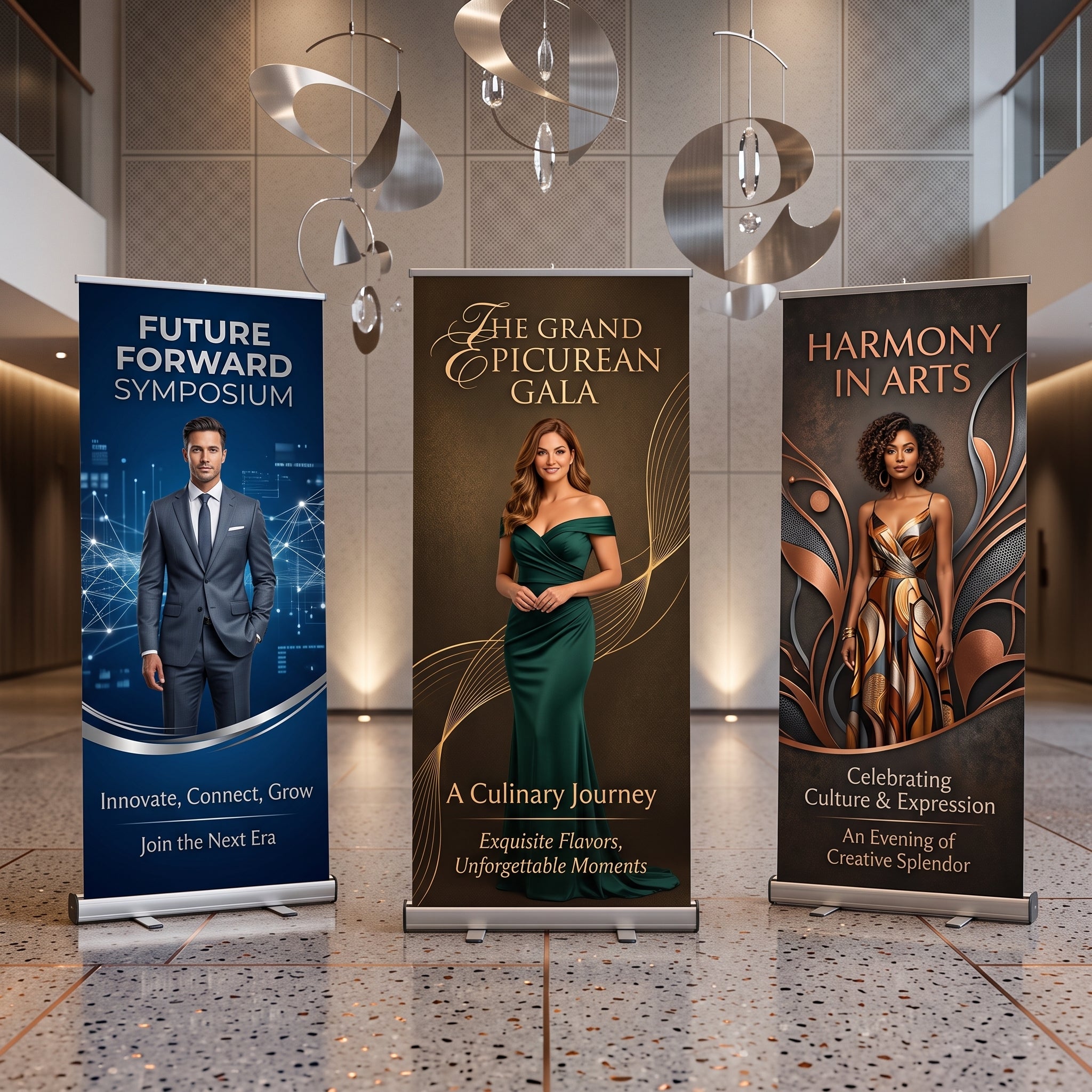 Custom Retractable Banner Stand, Personalized Roll Up Banner, Event Business Display Sign, Promotional Marketing Banner for Trade Shows