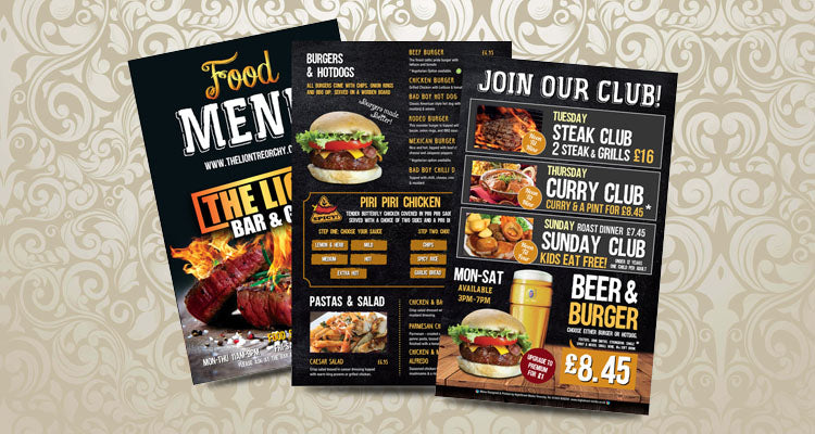 Custom Restaurant Menu Card Printing Services – High Quality & Fully Customizable Layouts