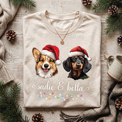 Personalized Photo Pet Christmas Shirt, Custom Name Face Shirt, Custom Dog Shirt, Cat Face Christmas Shirt, Dog Crewneck, Christmas Gift