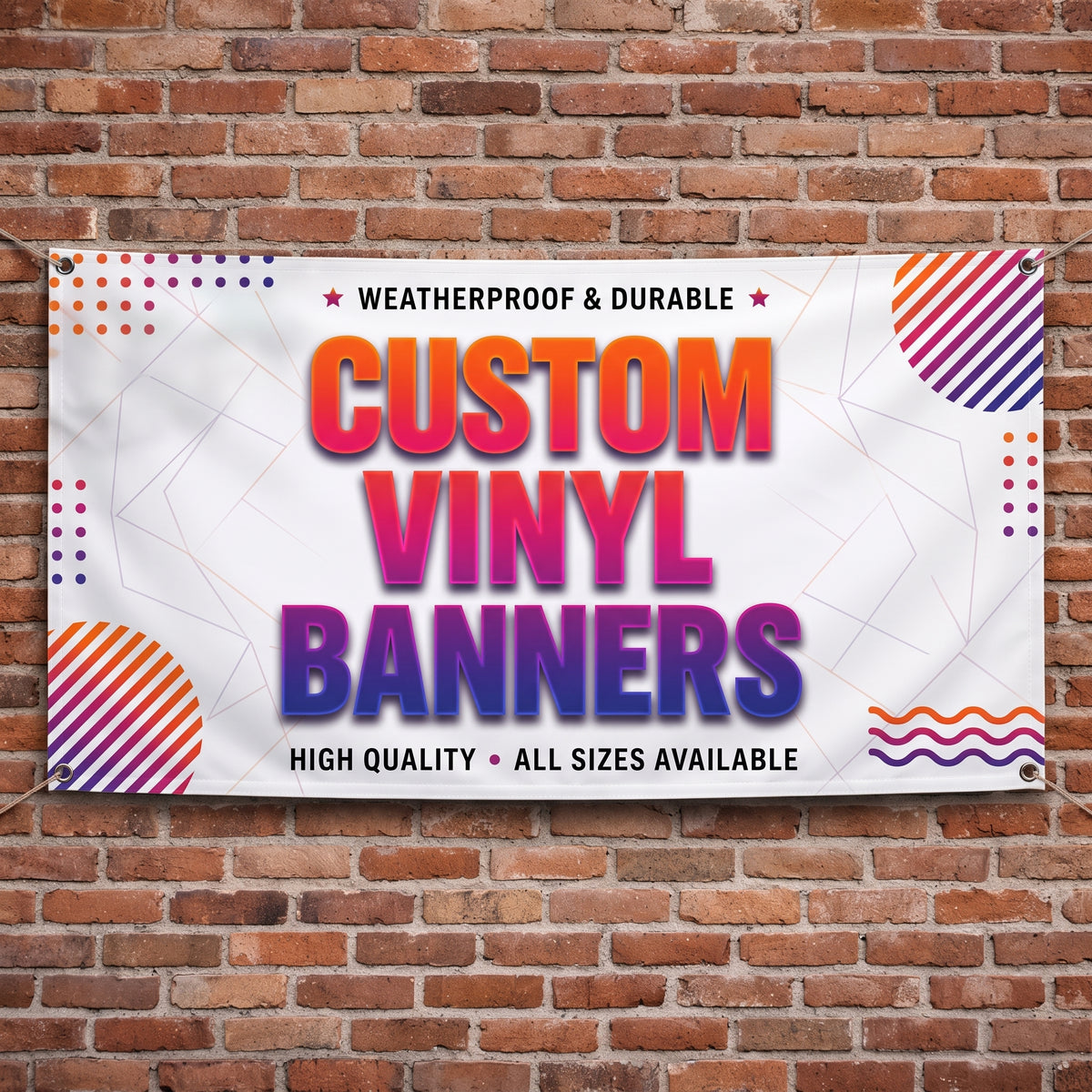 Custom Vinyl Banner 13oz Personalized Business Advertising Banner, Waterproof UV Resistant Indoor Outdoor Event Birthday Banner