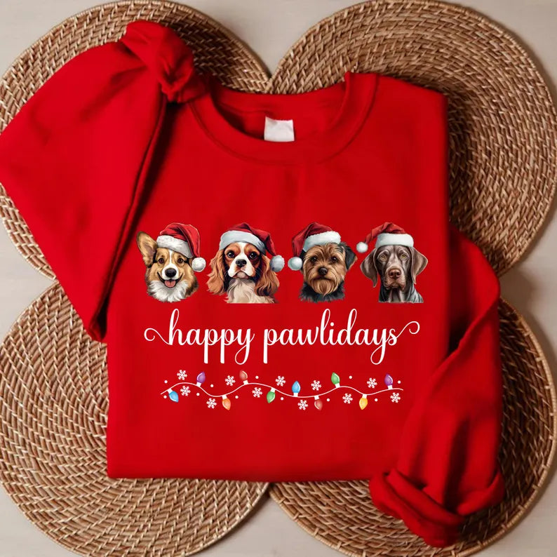 Personalized Photo Pet Christmas Shirt, Custom Name Face Shirt, Custom Dog Shirt, Cat Face Christmas Shirt, Dog Crewneck, Christmas Gift